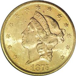 1875-S $20 MS62 PCGS