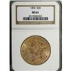 Image 1 : 1876 $20 MS61 NGC