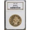 Image 1 : 1876 $20 MS60 Prooflike NGC