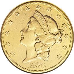 1876-CC $20 XF45 ANACS