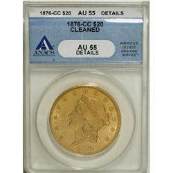 1876-CC $20 AU55 ANACS