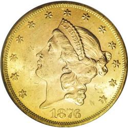 1876-S $20 MS62 PCGS