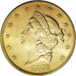 1876-S $20 MS62 PCGS