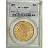 Image 1 : 1877 $20 MS61 PCGS