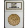 1877-S $20 AU50 NGC
