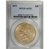 Image 1 : 1879 $20 AU53 PCGS