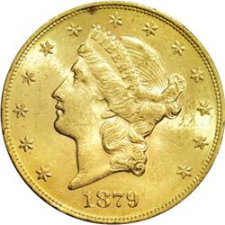 1879 $20 MS61 PCGS