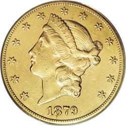 1879-CC $20 AU58 Details ANACS