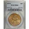 Image 1 : 1879-S $20 MS60 PCGS