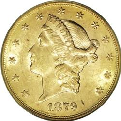 1879-S $20 MS61 PCGS
