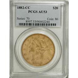 1882-CC $20 AU53 PCGS