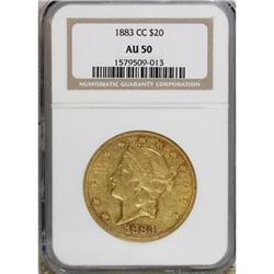 1883-CC $20 AU50 NGC