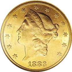 1883-CC $20 AU55 NGC