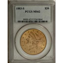 1883-S $20 MS62 PCGS
