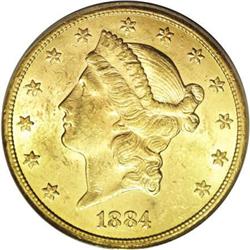1884-CC $20 MS61 PCGS