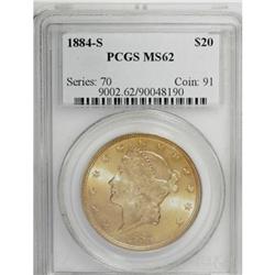 1884-S $20 MS62 PCGS
