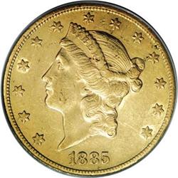 1885-CC $20 AU50 PCGS