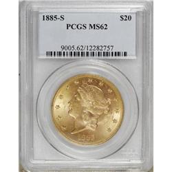 1885-S $20 MS62 PCGS