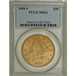1888-S $20 MS62 PCGS