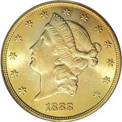 1888-S $20 MS64 PCGS