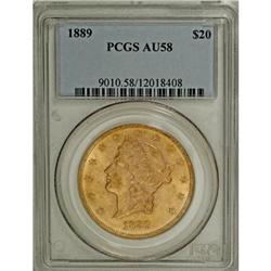 1889 $20 AU58 PCGS