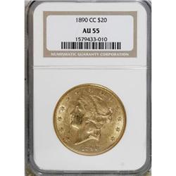 1890-CC $20 AU55 NGC