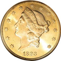 1893-S $20 MS64 NGC