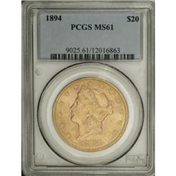 1894 $20 MS61 PCGS