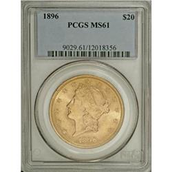 1896 $20 MS61 PCGS