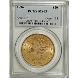 1896 $20 MS63 PCGS