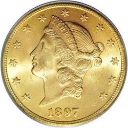 1897 $20 MS64 PCGS