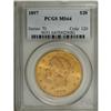 Image 3 : 1897 $20 MS64 PCGS