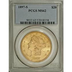 1897-S $20 MS62 PCGS