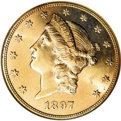 1897-S $20 MS64 Prooflike NGC