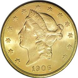 1906-S $20 MS64 PCGS