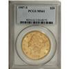 Image 1 : 1907-S $20 MS61 PCGS