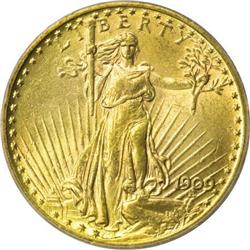 1909 $20 MS63 PCGS