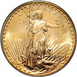 1909-S $20 MS65 PCGS
