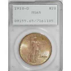 1910-D $20 MS65 PCGS