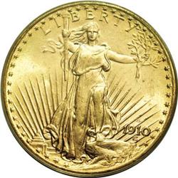 1910-D $20 MS66 PCGS