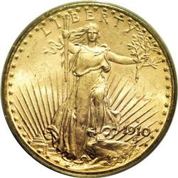 1910-S $20 MS65 PCGS