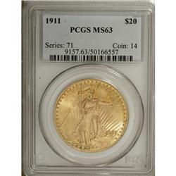 1911 $20 MS63 PCGS