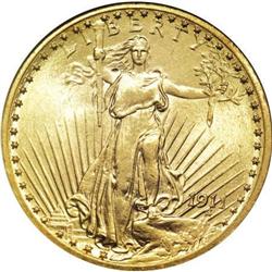 1911 $20 MS64 NGC