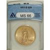 Image 3 : 1911-D $20 MS66 ANACS