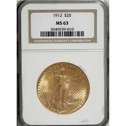 1912 $20 MS63 NGC