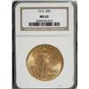 Image 1 : 1912 $20 MS63 NGC