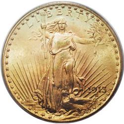 1913 $20 MS63 PCGS