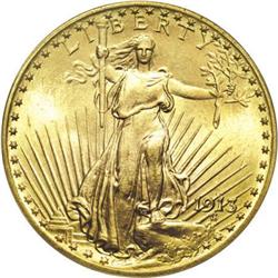 1913 $20 MS64 PCGS