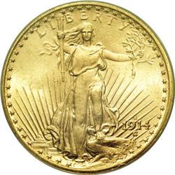 1914-S $20 MS66 PCGS
