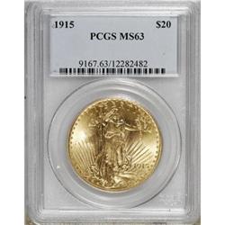 1915 $20 MS63 PCGS